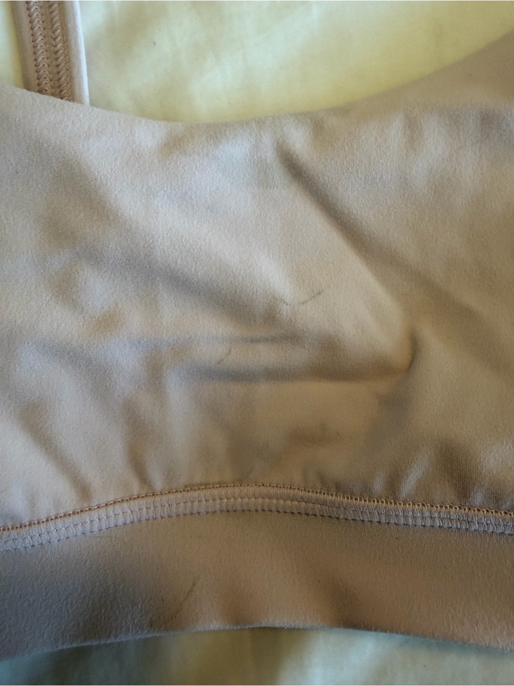 Lululemon women’s light pink sports bra and shorts matching workout set - Picture 5 of 11
